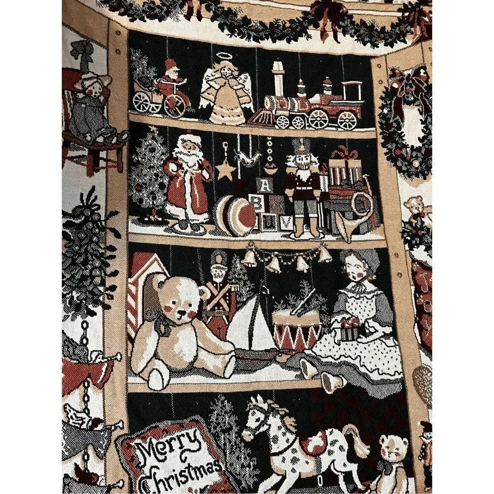 Vintage Antique Toys Tapestry Throw Blanket